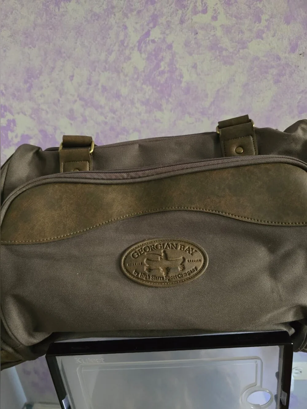 Brown Men's Canvas Duffel Bag
